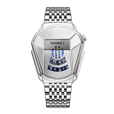 HOURSLY Luksuzni brend Trend Cool muški ručni sat Tehnologija nehrđajućeg čelika Modni kvarcni sat za muškarce 2022 Relogio Masculino