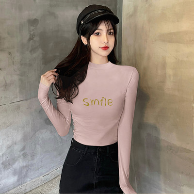 Ženska ležerna bluza s polo ovratnikom i printom