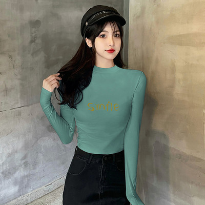 Ženska ležerna bluza s polo ovratnikom i printom