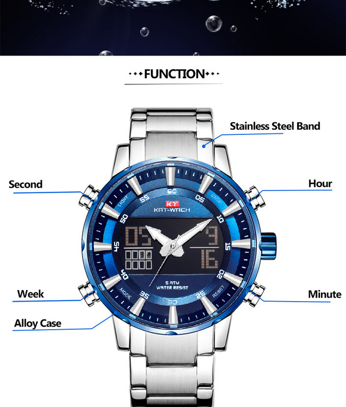 Auksinis vyriškas karinis sportinis rankinis laikrodis skirtas kvarciniam nerūdijančio plieno 50M vandeniui atsparus plaukimo vyriškas laikrodis Relogio Masculino 2022