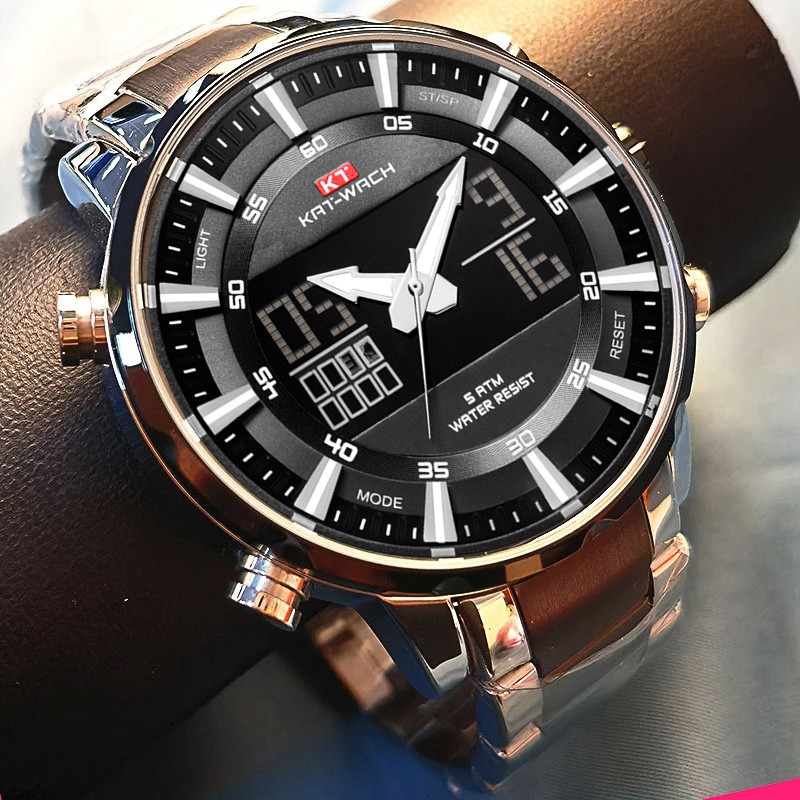 Auksinis vyriškas karinis sportinis rankinis laikrodis skirtas kvarciniam nerūdijančio plieno 50M vandeniui atsparus plaukimo vyriškas laikrodis Relogio Masculino 2022