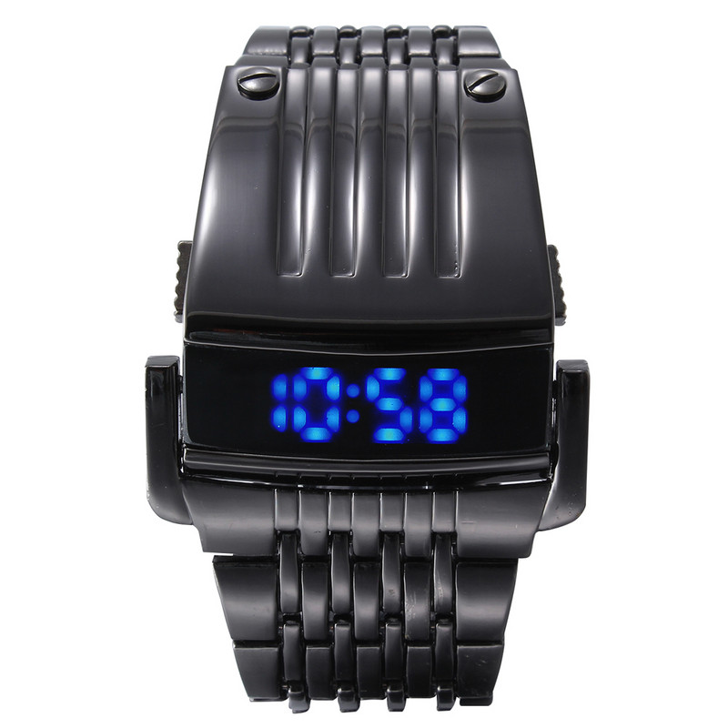 Ceas de sport digital de modă pentru bărbați Led Ceas militar de lux pentru bărbați Ceas de mână complet din oțel relojes hombre Nou