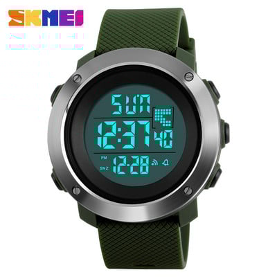 SKMEI meeste spordikellad Double Time digitaalsed käekellad 50M veekindel LED-ekraan meeste käekell reloj hombre 2018