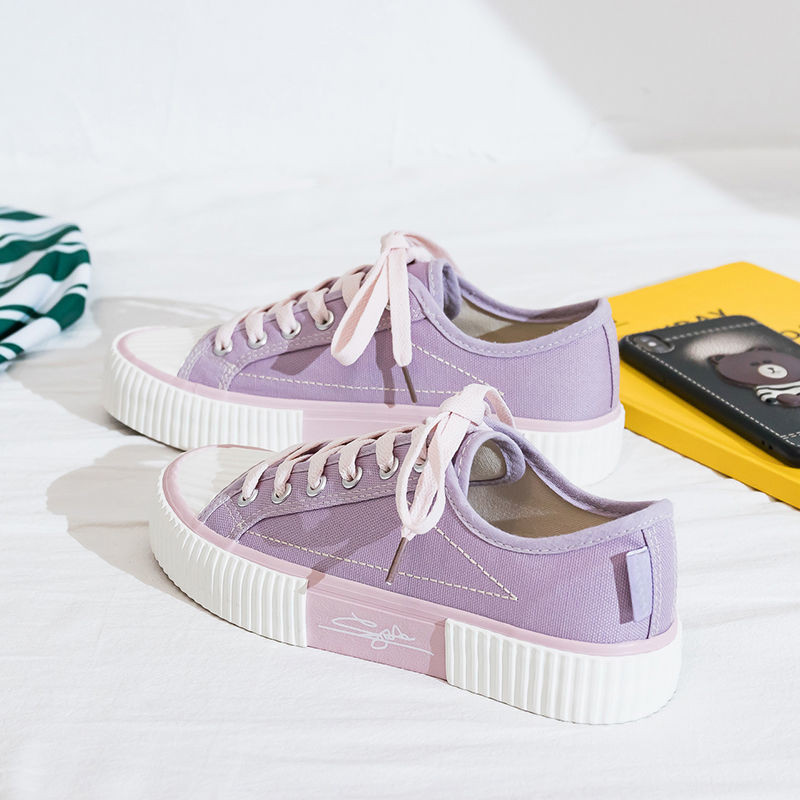 Mélyen dekoltált vászoncipő nőknek, 2021. ősz, új divat, vulkanizált cipők női lapos, alkalmi tornacipők, fűzős kis fehér cipők