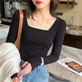 Naiste kandilise kaelusega puuvillane pluus