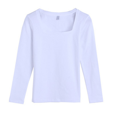 Naiste kandilise kaelusega puuvillane pluus