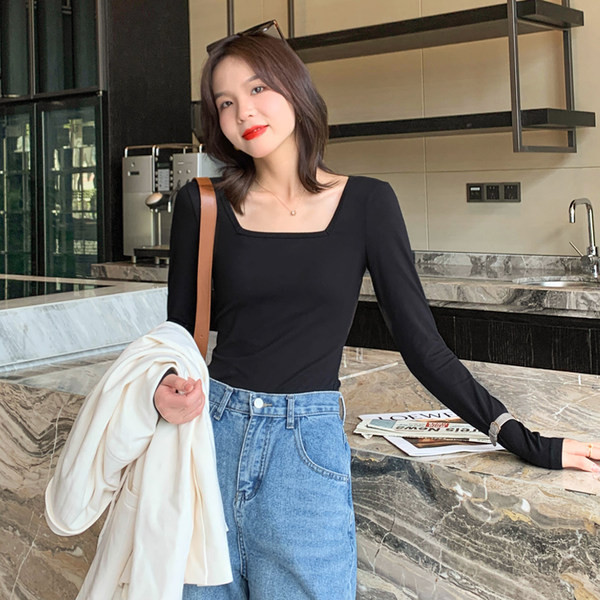 Naiste kandilise kaelusega puuvillane pluus