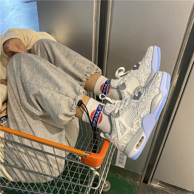 Uute saabumise sooduspakkumine Kevad-sügis paarile Retro Spordijalatsid Hingavad jooksujalatsid Meeste vabaajajalatsid Naiste paksud tossud