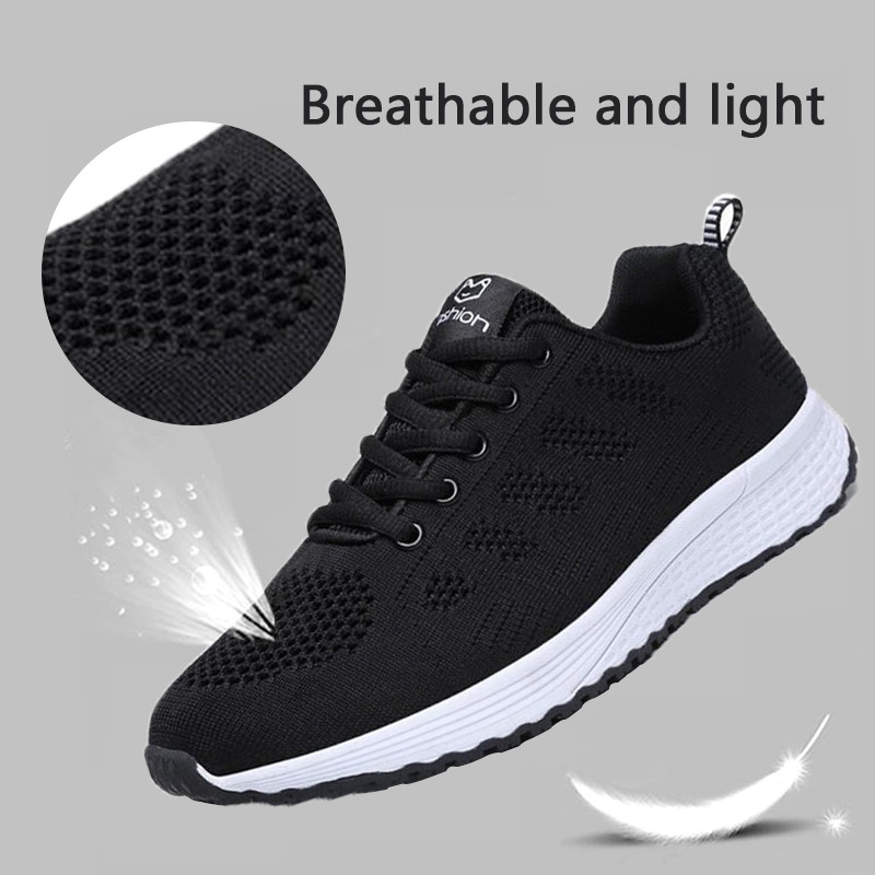 Naiste vabaajajalatsid Moodsad hingavast võrgust naiste tossud valged kingad 2021 Naiste vulkaniseeritud jalanõud naistele