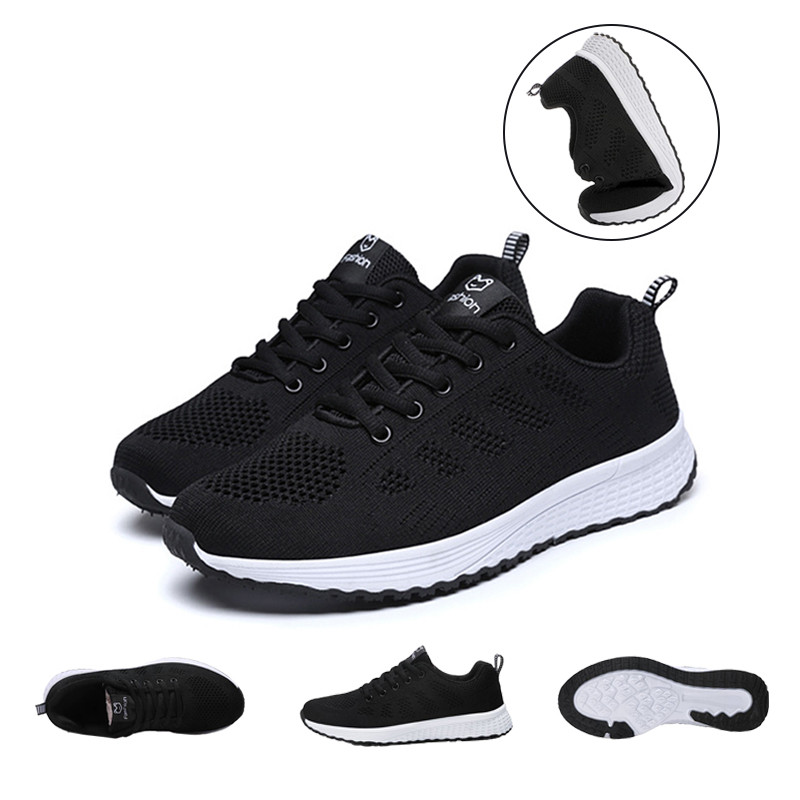 Naiste vabaajajalatsid Moodsad hingavast võrgust naiste tossud valged kingad 2021 Naiste vulkaniseeritud jalanõud naistele