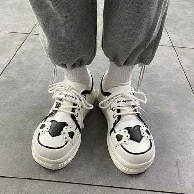 2021. aasta sügis, uus Kawaii Lolita Jaapani tüdruk Jk naiste platvorm Väikesed valged kingad Naisüliõpilane Armas kassikäpp Tennis Sport Sheos