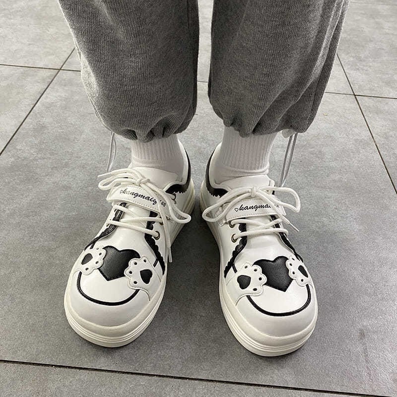 2021. aasta sügis, uus Kawaii Lolita Jaapani tüdruk Jk naiste platvorm Väikesed valged kingad Naisüliõpilane Armas kassikäpp Tennis Sport Sheos