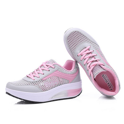 Női cipők Wedge tornacipők Platform edzőcipők Női cipők Alkalmi fűzős Tenisz Feminino Zapatos De Mujer Női tornacipők Magas sarkú