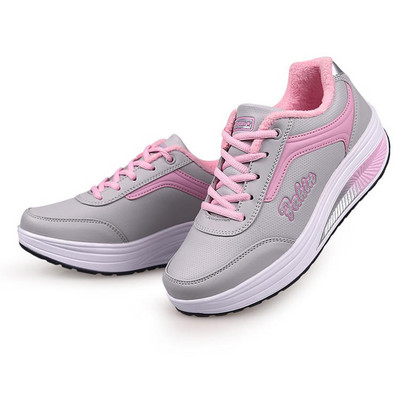 Női cipők Wedge tornacipők Platform edzőcipők Női cipők Alkalmi fűzős Tenisz Feminino Zapatos De Mujer Női tornacipők Magas sarkú