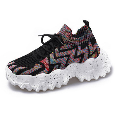 2022 női, hálós platformú tornacipő, női sportcipő őszi női, alkalmi, vulkanizált női, nagy méretű, fűzős, lélegző lábbeli