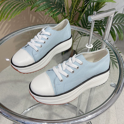 Γυναικεία casual αθλητικά παπούτσια 2022 Νέο γυναικείο μοτίβο καμβάς Αθλητικά ελαφριά παπούτσια Επίπεδα κορδόνια για ενήλικες Zapatillas Mujer Chaussure Femme