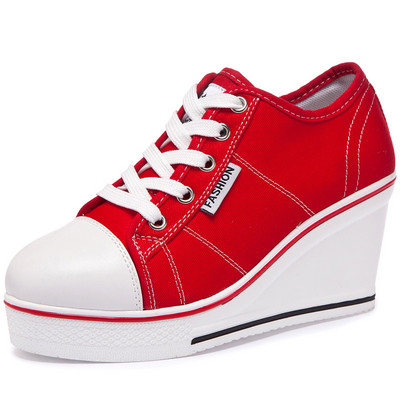 Uued naiste kiilulõuendiga vulkaniseerivad kingad, platvorm, hingavad lõuendist jalatsid vabaaja õpilastele kommivärvi kiiltossud