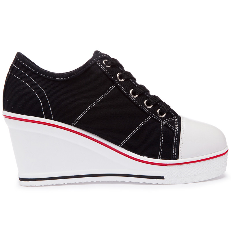 Uued naiste kiilulõuendiga vulkaniseerivad kingad, platvorm, hingavad lõuendist jalatsid vabaaja õpilastele kommivärvi kiiltossud