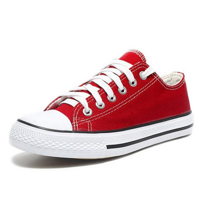 Női Vulcanize Cipők Vászon Cipők Divat Fűzős Solid Lovers Pár Cipők Gumi lapos őszi alkalmi cipők