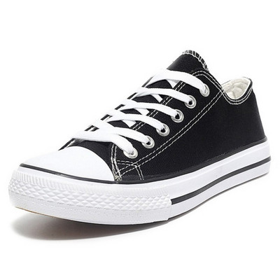 Női Vulcanize Cipők Vászon Cipők Divat Fűzős Solid Lovers Pár Cipők Gumi lapos őszi alkalmi cipők