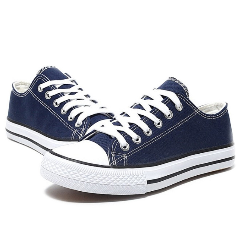 Női Vulcanize Cipők Vászon Cipők Divat Fűzős Solid Lovers Pár Cipők Gumi lapos őszi alkalmi cipők