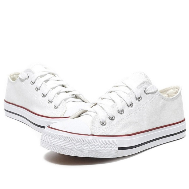 Női Vulcanize Cipők Vászon Cipők Divat Fűzős Solid Lovers Pár Cipők Gumi lapos őszi alkalmi cipők