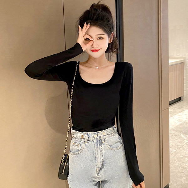 Naiste pikkade varrukatega pluus kahes värvitoonis