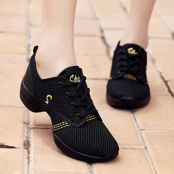 Леки дишащи дамски маратонки Обувки за танци Мека външна подметка Дизайнерски обувки за жени Обувки за джаз танци Фитнес треньор Zapatos Mujer