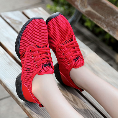 Lengvi kvėpuojantys moteriški sportbačiai šokių batai Minkšto išorinio pado dizaino batai moterims Džiazo šokių batai Sporto salės treneris Zapatos Mujer