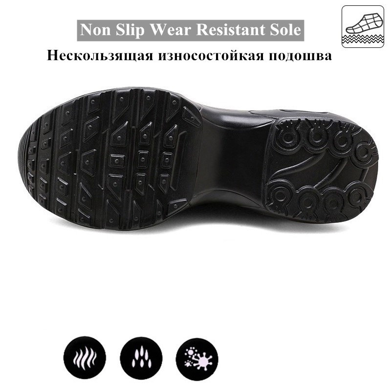 Șosete tricotate pentru femei, pantofi pentru femei, pantofi pentru femei, pantofi casual cu platformă elastică cu pană, pantofi cu slip On, pantofi groși, mărime mare 35-43
