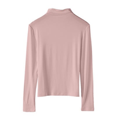 Puhta mudeliga naiste pikkade varrukatega pluus polo kraega