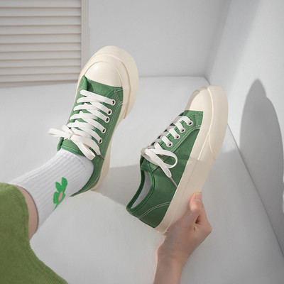 Tursked tossud Naiste Lameda platvormiga lõuendjalatsid Kevadsuvi Mood Ümara ninaga vabaajajalatsid Naiste tossud