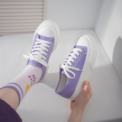 Tursked tossud Naiste Lameda platvormiga lõuendjalatsid Kevadsuvi Mood Ümara ninaga vabaajajalatsid Naiste tossud