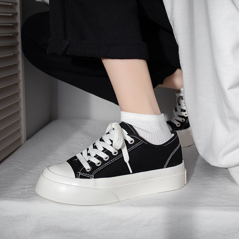 Tursked tossud Naiste Lameda platvormiga lõuendjalatsid Kevadsuvi Mood Ümara ninaga vabaajajalatsid Naiste tossud