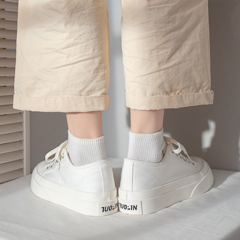 Tursked tossud Naiste Lameda platvormiga lõuendjalatsid Kevadsuvi Mood Ümara ninaga vabaajajalatsid Naiste tossud