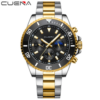 CUENA Luksuzni modni sat vrhunske marke za muškarce 30ATM Vodootporni sat s datumom Sportski satovi Muški kvarcni ručni sat Relogio Masculino