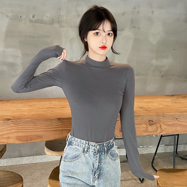 Naiste vabaaja pluusi puhas mudel kolmes värvitoonis