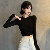 Naiste vabaaja lühikeste pikkade varrukatega pluus