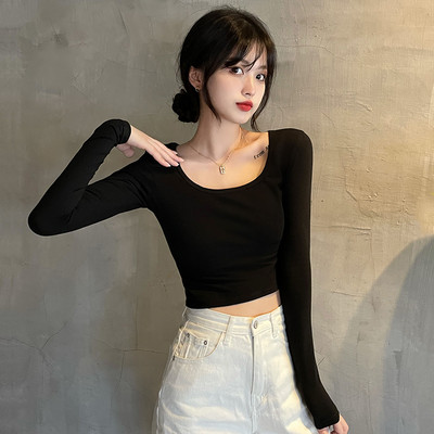 Naiste vabaaja lühikeste pikkade varrukatega pluus