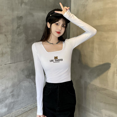 Bluză de damă cu mânecă lungă din bumbac