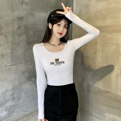 Bluză de damă cu mânecă lungă din bumbac