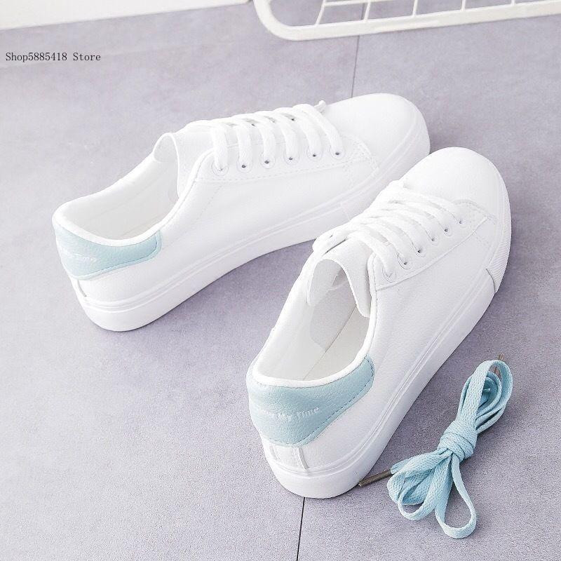 Paprasti studentų mokyklos kasdieniai vulkanizuoti hiphopo batai nauji moteriški spalvingi balti sportbačiai, patogūs moterims