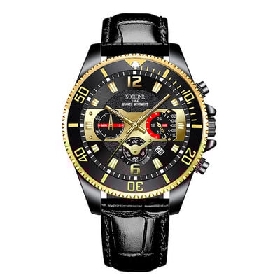 Mustkuldsed meeste kellad parima kaubamärgiga luksuslik kell meeste vabaaja roostevabast terasest meeste sportlik veekindel kvartsist käekell XFCS