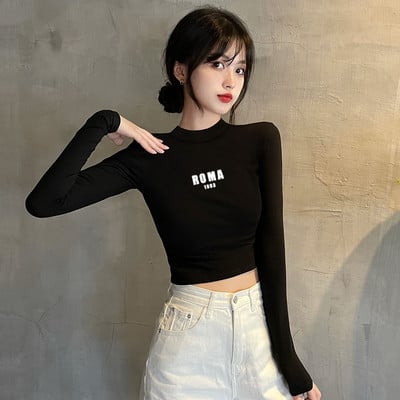 Naiste V-kaelusega lühike pikkade varrukatega pluus