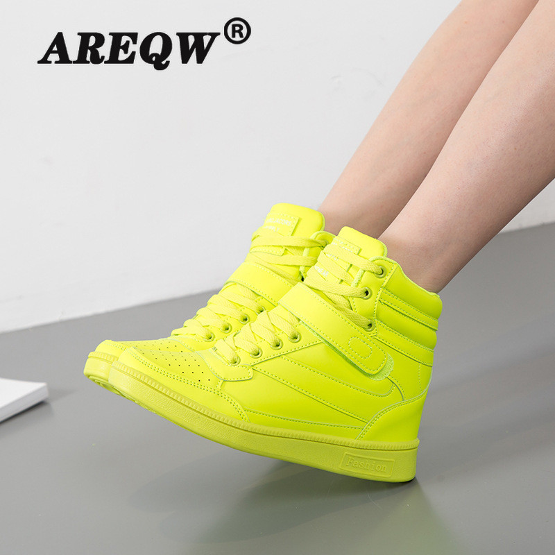 Proljetne ženske čizme Čizme s platformom od umjetne antilop kože Cipele sa skrivenom petom Visoke tenisice Ležerne cipele za žene Gležnjače