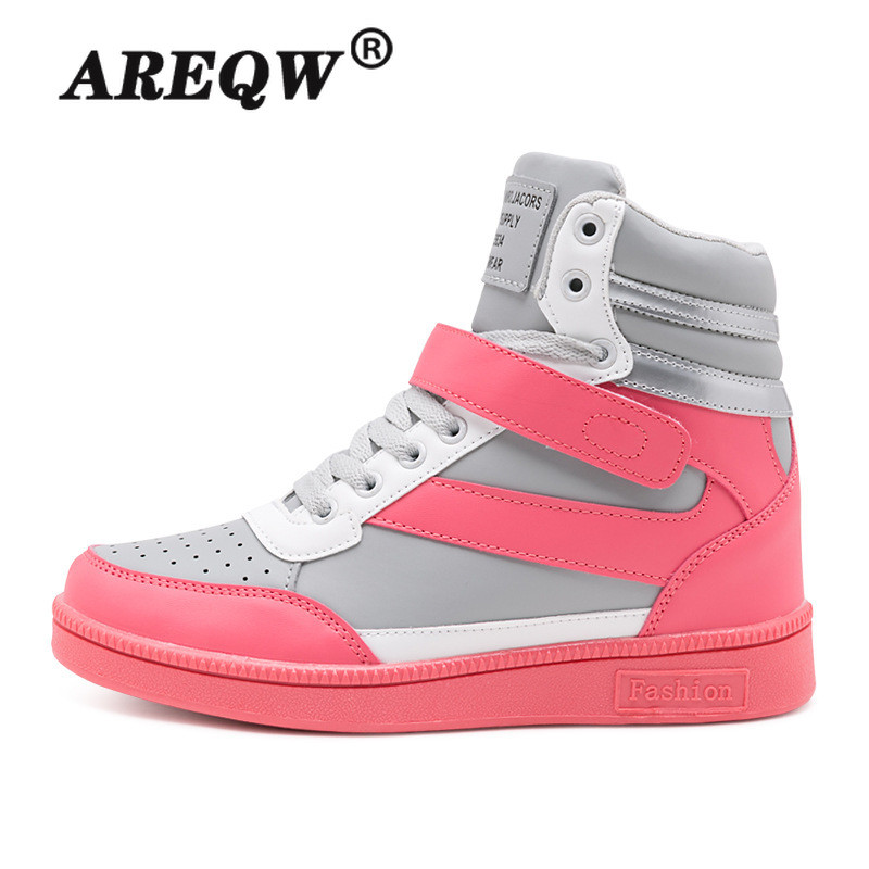 Proljetne ženske čizme Čizme s platformom od umjetne antilop kože Cipele sa skrivenom petom Visoke tenisice Ležerne cipele za žene Gležnjače