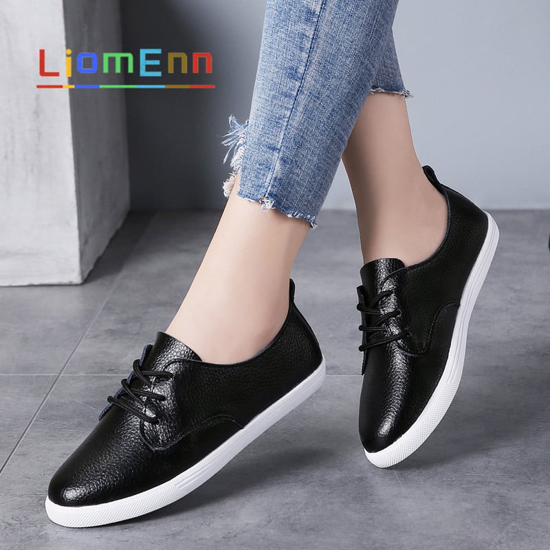 Naiste valged tossud, naiste valged nahast sportlikud vabaajajalatsid Naiste 2021. aasta kevadsuvi tennised Naiste naiste jalatsid