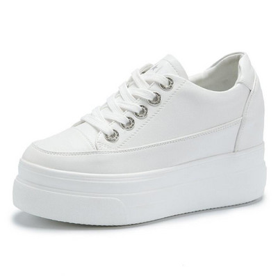 Moteriški balti sportbačiai madingi sportbačiai su platforma Nauji rudeniniai moteriški batai moterims laisvalaikio batai laukiniai aukštakulniai, moteriški laisvalaikis