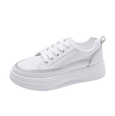 Moteriški balti sportbačiai madingi sportbačiai su platforma Nauji rudeniniai moteriški batai moterims laisvalaikio batai laukiniai aukštakulniai, moteriški laisvalaikis