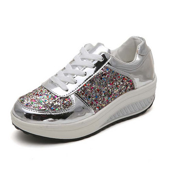 2021 Дамски ежедневни обувки Bling Bling Flat Women Sneakers Outdoor Ladies Trainer Woman Vulcanize Shoes Women Zapatos De Mujer